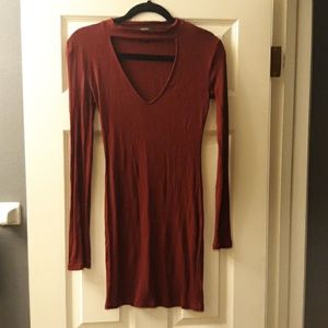 Forever 21 Burgandy Dress
